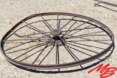 (4) Asst Antique Steel Wheels