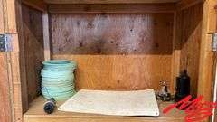 Wood Cabinet & Contents - Gauges, Garlock 2500, Etc.