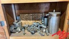Wood Cabinet & Contents - Gauges, Garlock 2500, Etc.