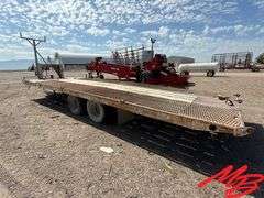 1987 Walton 27' Gooseneck Flatbed Tilt Trailer