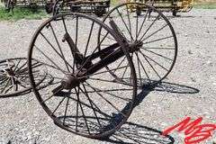 Antique Steel Wheel Running Gear w/48" Wheels