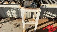 Evolution Chop Saw on Rolling Table