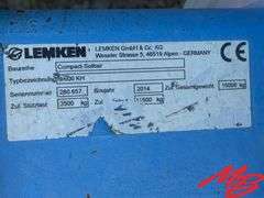 2014 Lemken 20' Compact-Solitair 9 Drill, Double Disc Openers, 5" Spacing