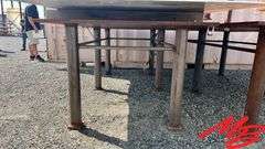 Metal Plate on Metal Table