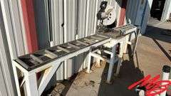 Evolution Chop Saw on Rolling Table