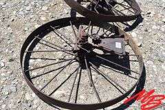 (5) Asst Antique Steel Wheels