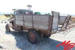 Antique International Pickup w/8' Wooden Side Dump Box
