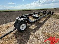 30' Massey Ferguson Draper Header w/Stud King Header Trailer