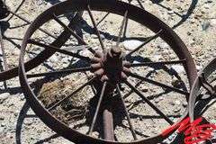(8) Asst Antique Steel Wheels