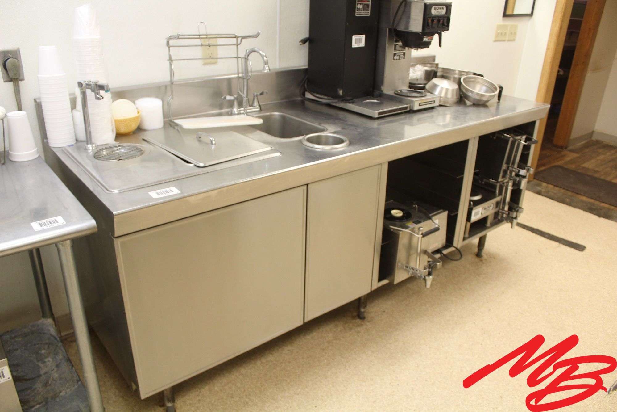 SS Waitress Station 88x32x36;