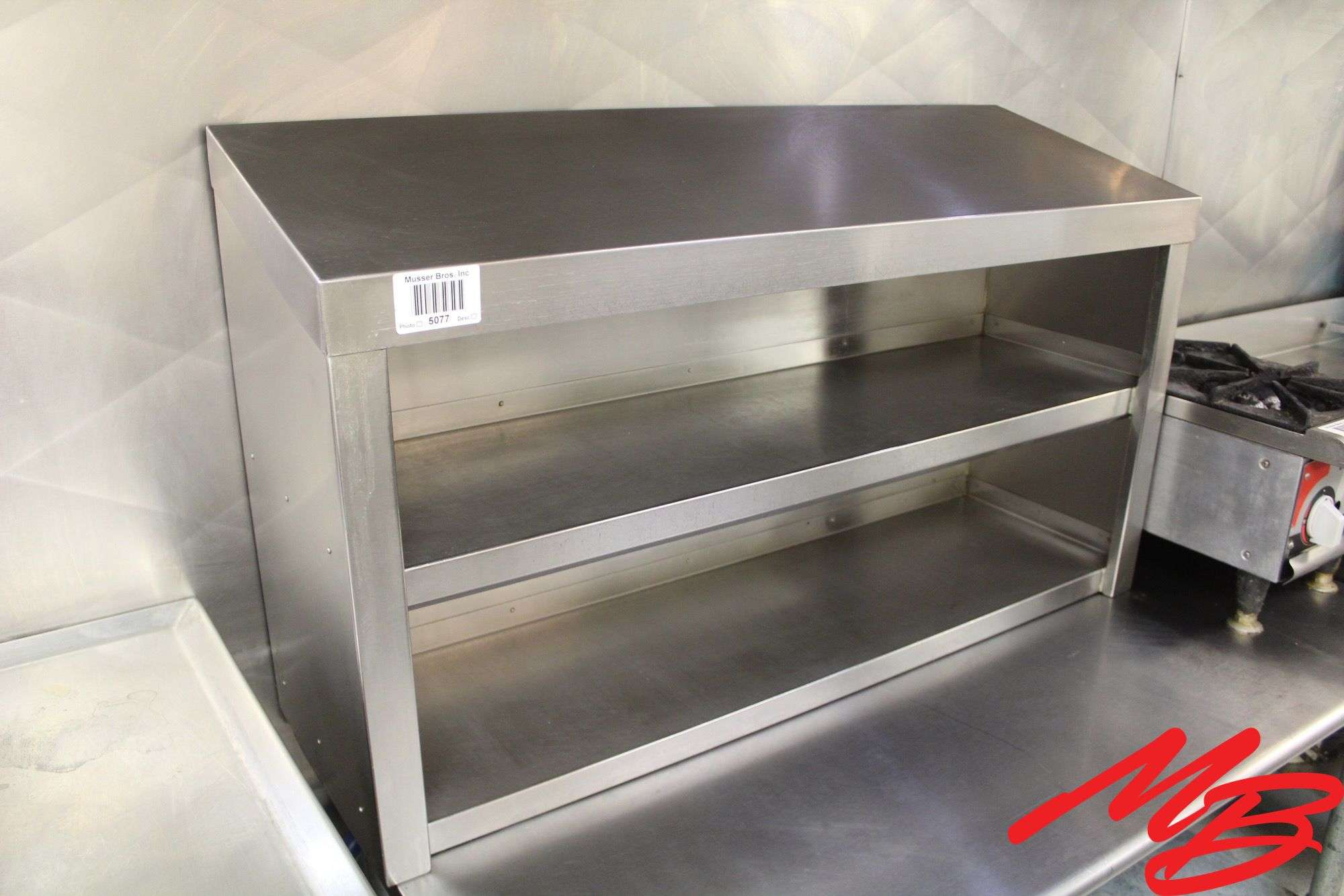 SS Double Shelf 48x15x28
