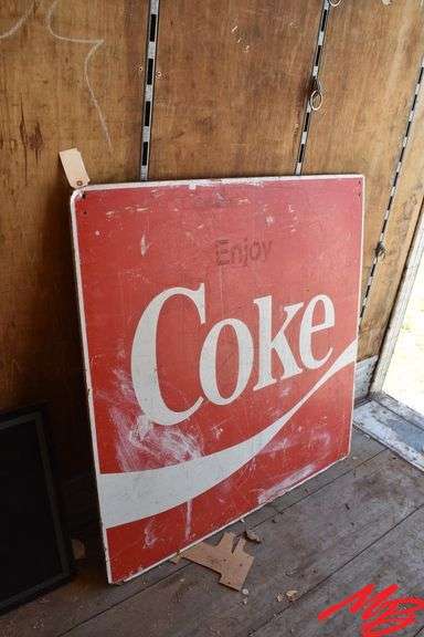 Coke Wood Sign 48"x48"