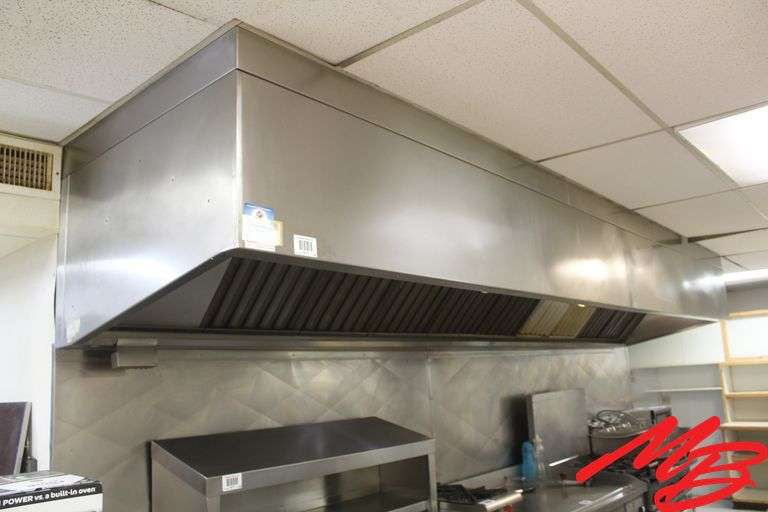 SS Commercial Cooking Hood 17'x42