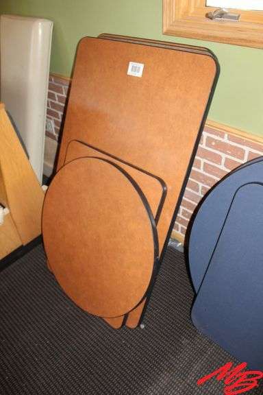 5 Table Tops: 3-48x30; 1-30x24; 1-30" round