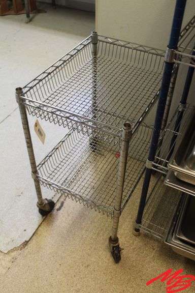 SS Rolling Rack, 24"x18"x32"