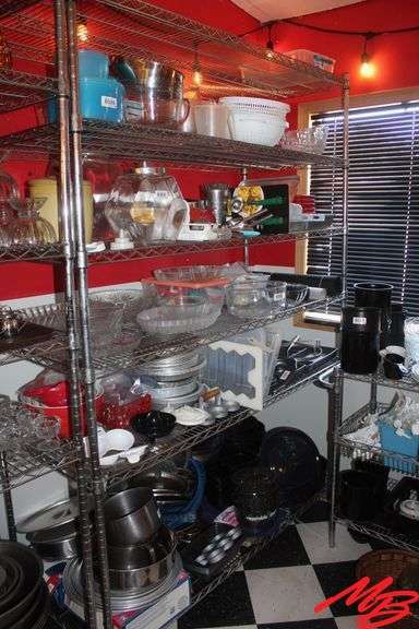 Stainless Steel Adjustable Rack, 60"x18"x84.5" (Contents not included)