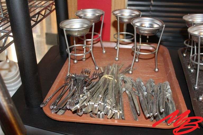 Stainless Steel Candle Oven, Nutcrackers, Skewers, and Pickle Forks