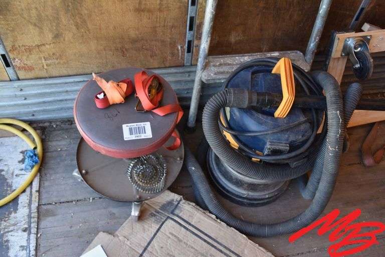 4 Wheel dollie; Sho vac; Brake seat; Ladder