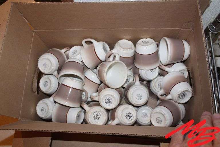 2 Boxes of Ceramic Coffee Cups, 3"x3"