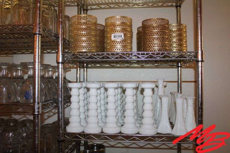 Assorted Decorative Candle Holders & Misc