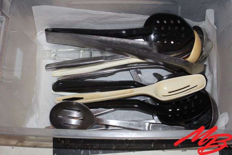 Assorted Cooking Utensils & Knives