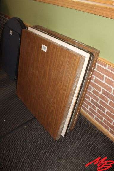 3 Table Tops: 36x36 w/flip up ends to make round