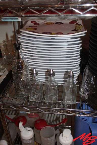 Stainless Steel Rectangular & Round Sizzle Serving Platters, Plastic Square Plates, Oil & Vinegar Di