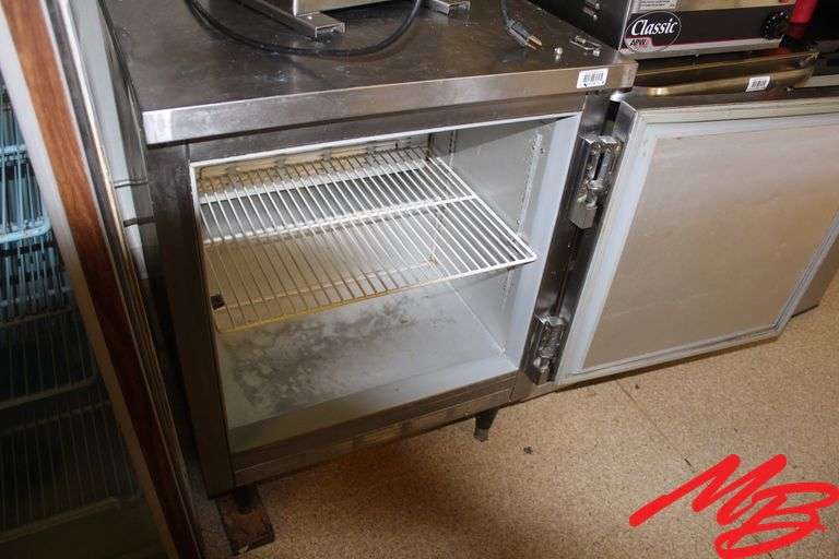 Stainless Steel Single Door Beverage-Air Refrigerator and/or Freezer, 27"x27"x36"
