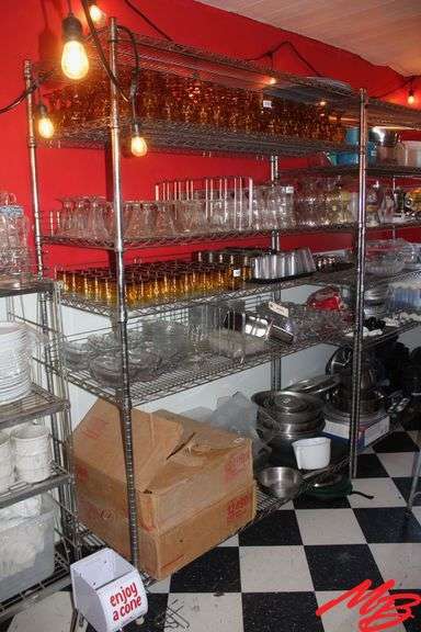 Stainless Steel Adjustable Rack 60"x24"x84.5" (Contents not included)