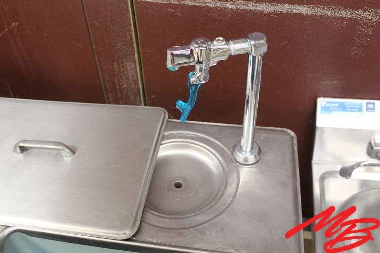 3 Sinks: Delfield In-Counter Sink 24x21; 2 SS Single Sinks w/faucets