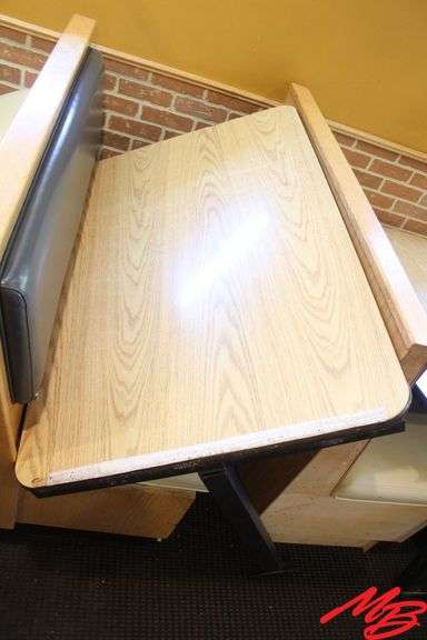 Booth Seating & Tables: 2 doubles, 2 singles, 2 Freestanding tables 48x30