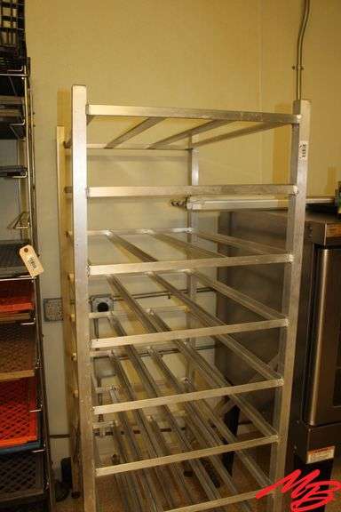 Stainless Steel Platter Rack, 25"x35"x70"