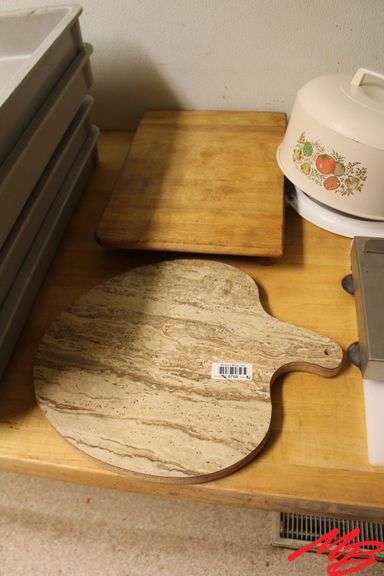 Assorted Cutting Boards and Cake Display Items