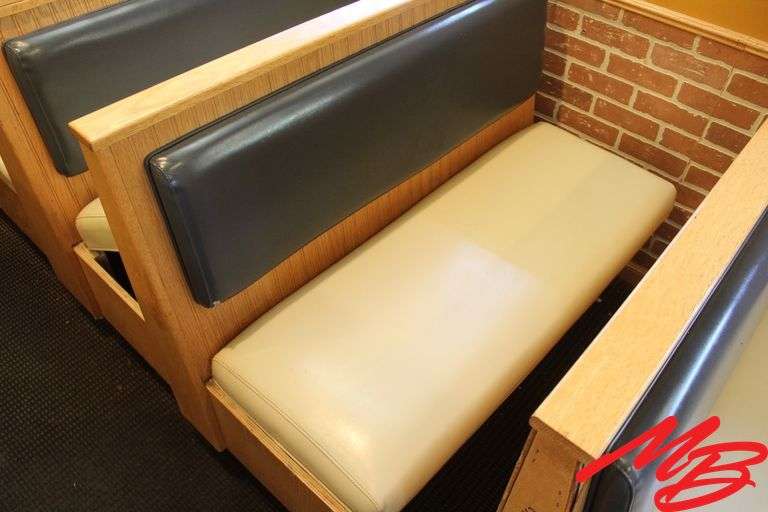 Booth Seating & Tables: 2 doubles, 2 singles, 2 Freestanding tables 48x30