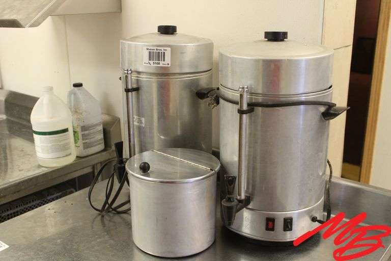 2 Coffee Makers & canister, 120v