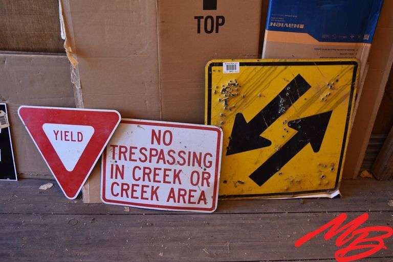 (3) Aluminum Signs