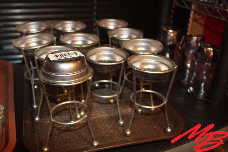 Stainless Steel Candle Oven, Nutcrackers, Skewers, and Pickle Forks