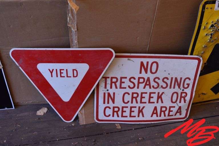 (3) Aluminum Signs