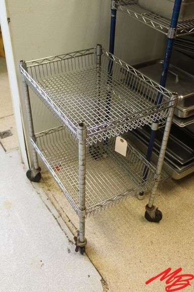 SS Rolling Rack, 24"x18"x32"
