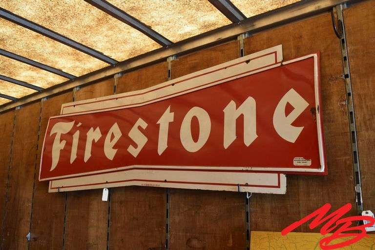 Firestone Porcelain Sign 106"x32"