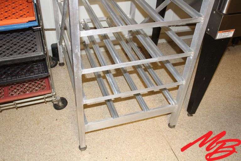 Stainless Steel Platter Rack, 25"x35"x70"