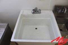 2 Sinks: 1 Utility, 1 SS Glass Tender
