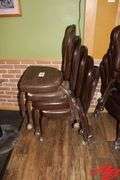 5 Rolling Chairs - torn seats
