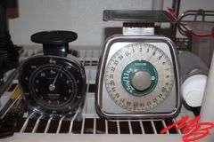 Electronic Scale, Assorted Scales, & Thermometers