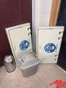 (2)Baby Change Tables,  (2)Garbage Cans
