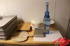 Assorted Cutting Boards and Cake Display Items