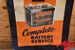 Gould Battery Service Tin Sign 18"x48"