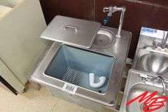 3 Sinks: Delfield In-Counter Sink 24x21; 2 SS Single Sinks w/faucets