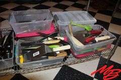 Assorted Cooking Utensils & Knives