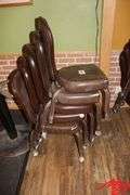 5 Rolling Chairs - torn seats